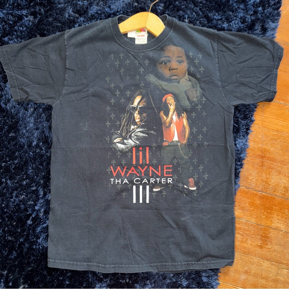 Vintage Lil Wayne Black 'Tha Carter III' Kids Graphic Tee
